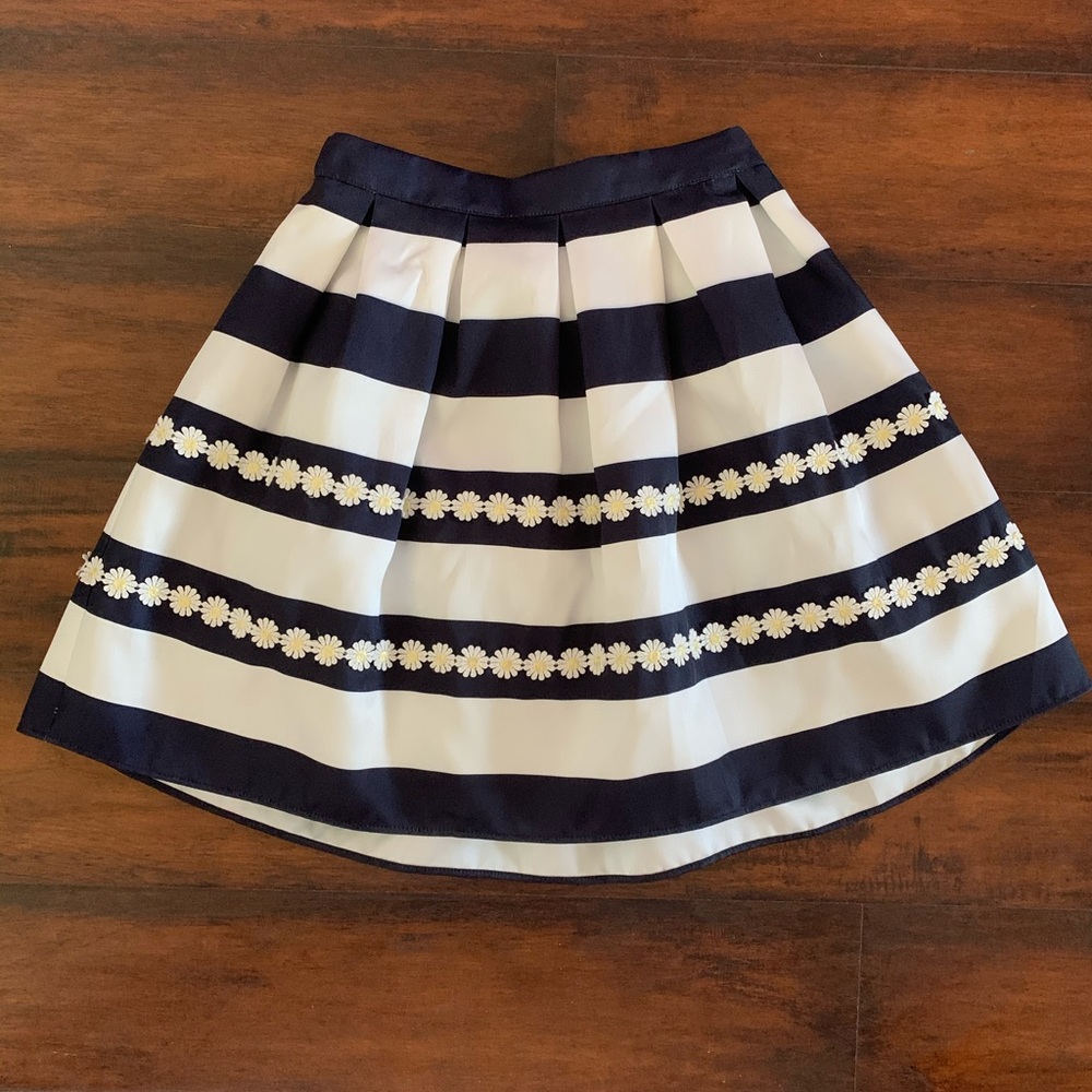 Monsoon Girls Striped Daisy Skirt age: 12/13